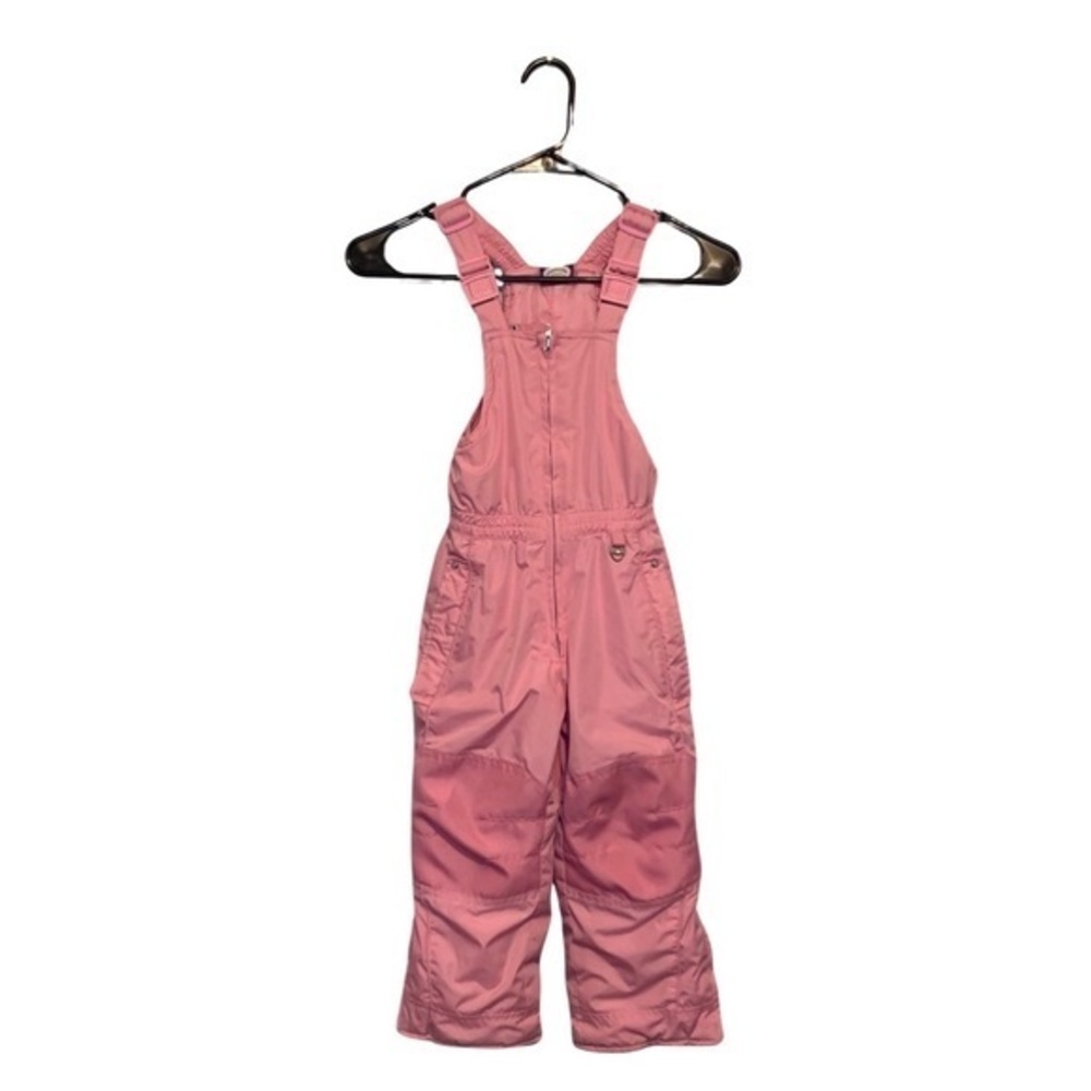 Generation Me Pink Polyester Snow Adjustable Bib Overalls Ski Pants Pink Sz 2/3
